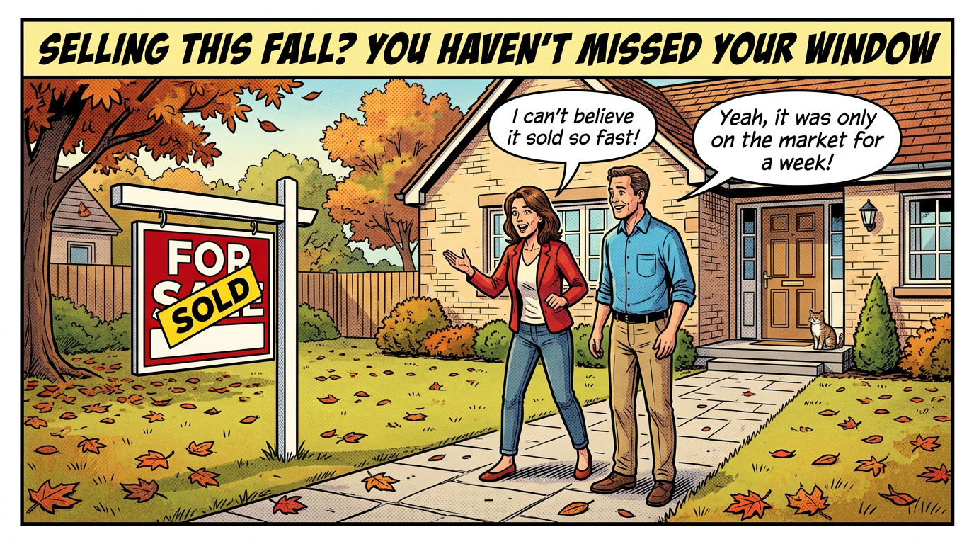 SELLING THIS FALL? YOU HAVEN'T MISSED YOUR WINDOW; FOR SALE, SOLD; I can't believe it sold so fast! Yeah, it was only on the market for a week!
